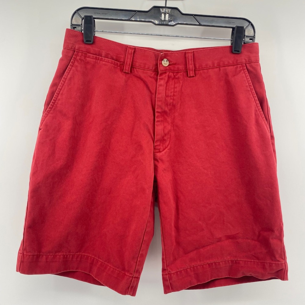Polo Ralph Lauren Shorts Men 30 Red Chino Cotton Twill Preppy Classic Flat Front